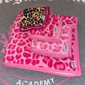 Victoria’s Secret PINK Leopard Cheetah Bath Towel Set Pink Leopard Animal Print